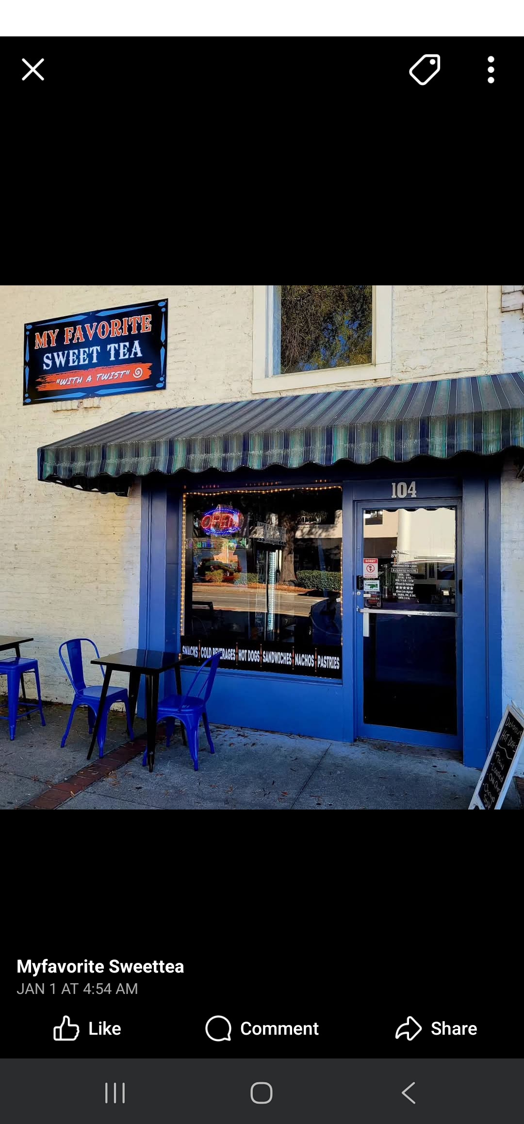 My Favorite Sweet Tea storefront